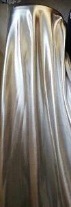 Shiny SILVER Metallic Foil Smooth LYCRA Dance Party Stretch Fabric 60" Width NEW - Picture 1 of 1
