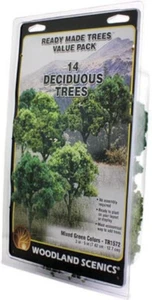 Kato N-GAUGE Model Railway Ready Made Trees Value Pack 14pcs 00201572 - Picture 1 of 24