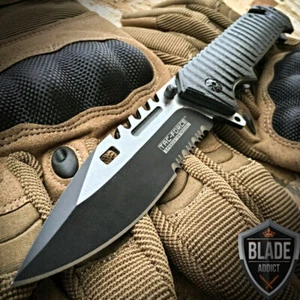 8.5" TAC FORCE SPRING OPEN ASSISTED TACTICAL FOLDING POCKET KNIFE Rescue Blade - Picture 1 of 4