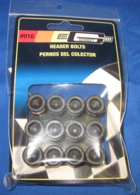 Mr Gasket 916 ~ Header Bolts ~ Black Oxide Finish; 3/8" Dia x 3/4 in. Length - Image 1 of 3