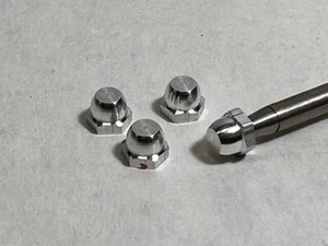 (4)  Cox Acorn Nuts Knock Offs  Slot Car #3328 Vintage 1960's 2/56" Thread - Picture 1 of 1