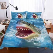3D Shark Sea Quilt Cover Set Bedding Sets Pillowcases 24