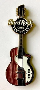 2018 HARD ROCK CAFE LAS VEGAS MAGNET 3D RETRO WOODGRAIN GUITAR - Picture 1 of 2