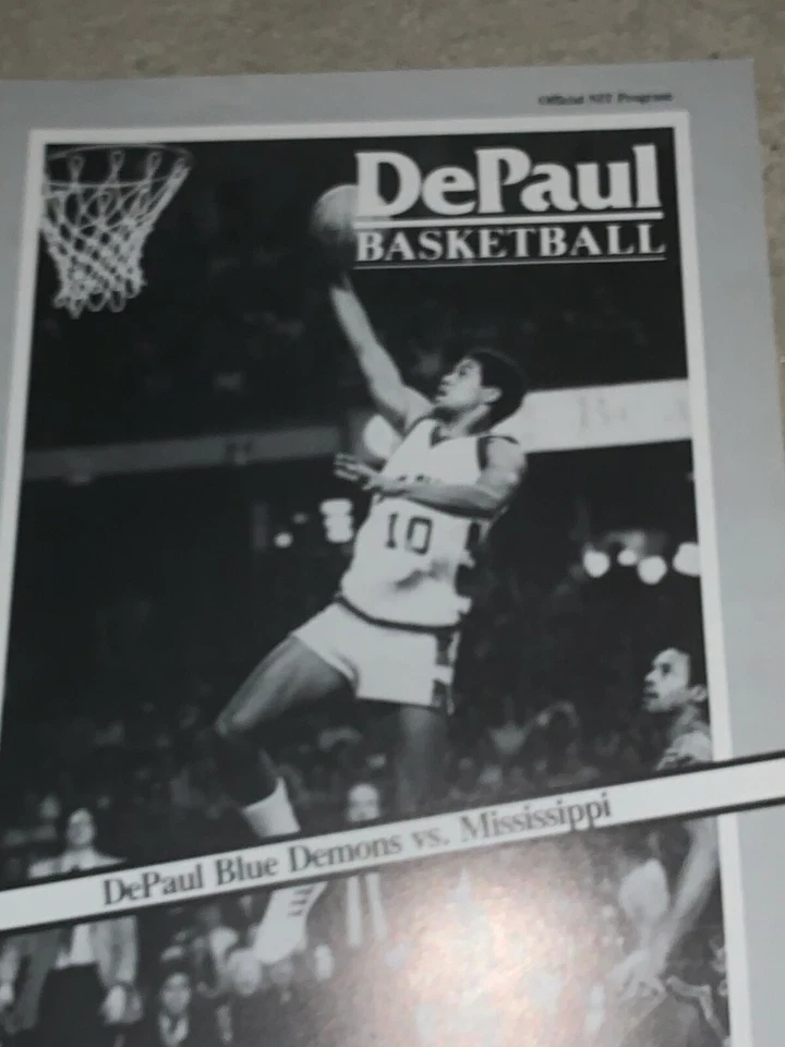 1983 Ole Miss v DePaul Blue Demons NIT Basketball Program - Image 1 of 1