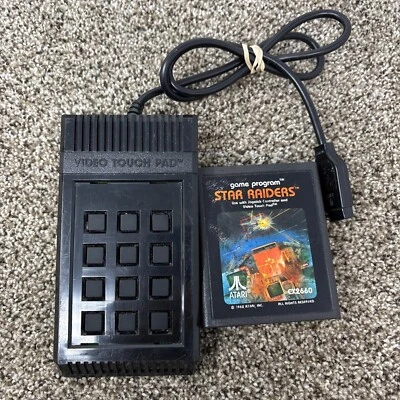 Atari 2600 Game ~ STAR RAIDERS  w/ Inlay  & The VIDEO TOUCH PAD ~ Working Great! - Image 1 of 4