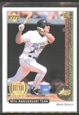 1999 Upper Deck 10th Anniversary Team Wade Boggs Tampa Bay Devil Rays #X15 - Image 1 of 2
