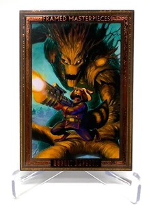 2024 Marvel Masterpieces Nahuel Grego #55 Rocket Racoon - Framed Masterpiece /99 - Picture 1 of 2