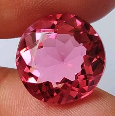 AAA+ 23.55 Ct. Flawless Pink Spinel Round Cut Loose Gemstone Gift for Women/Her - Image 1 of 4