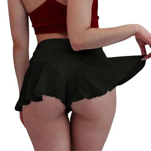 JOINFUN Damen Sexy Sport Leggings Po Heben Booty Shorts Schwarz B... - Bild 1 von 2