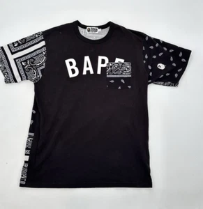 Bape Bandana Print Tee schwarz L leicht gebraucht siehe alle Bilder und Maße - Bild 1 von 15