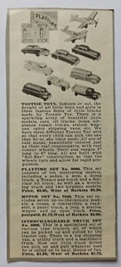 Tootsie Toys Paper Ad Advertising Trucks Cars 1950s - Picture 1 of 2
