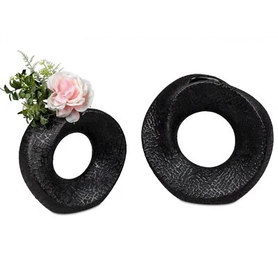 Formano - Vase rund Schwarz-matt - Bild 1 von 4