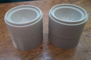 Retro 4 x Vintage Brown Tupperware Stacking Egg Cups 1970s - Picture 1 of 3