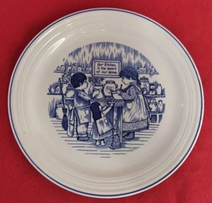 Plate "Our Kitchen is the Heart of our Home" Royal Crownford England 9" - Picture 1 of 3