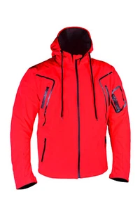 Chaqueta de moto chaqueta de motorista chaqueta de turismo hombre impermeable rojo S Pielini Softshell - Imagen 1 de 8