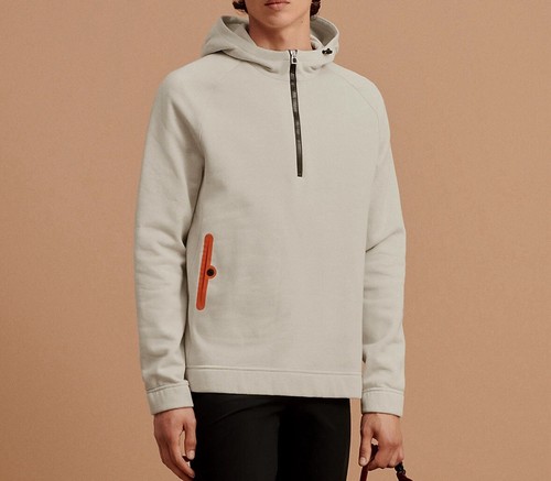 Felpa taglia L NUOVA con etichetta HERMÈS Gris Carrière Hermès Fit (1025€+ tasse)