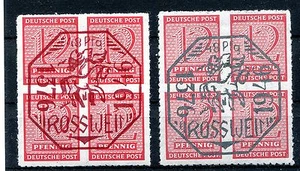 GERMANY SOVIET OCCUPATION ZONE VERY SCARCE LOCAL ROSSWEIN MICHEL 1-2 PERFECT MNH - Picture 1 of 1