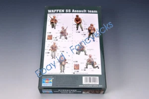 Trumpeter 00405 1/35 scale ARMED SS ASSAULT TEAM PLASTIC MODEL kit - Picture 1 of 5