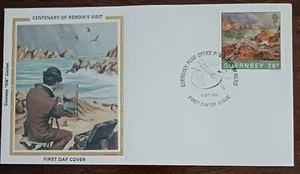 GUERNSEY 1983 -CENTENARY OF RENOIR'S VISIT - FDC VF #33 - Picture 1 of 1