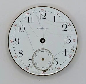 Movimiento de reloj Waltham 1914 - para reparación o restauración - faltan manecillas - Imagen 1 de 3