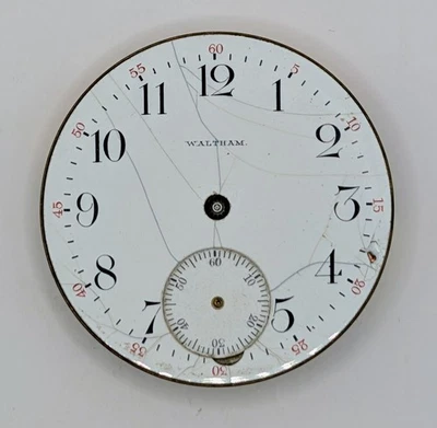 1914 Waltham Watch Movement-For Repair Or Restoration-Missing Hands - Image 1 of 3
