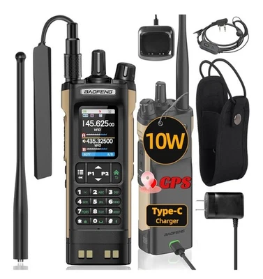 BAOFENG UV-32 10W Bluetooth Programming Ham Radio GPS Multi Band Walkie Talkie - Image 1 of 4