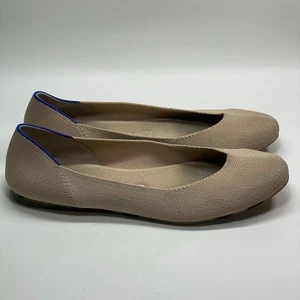 Ballerine Rothy's The Flat Knit beige comode da tutti i giorni taglia 9 - Foto 1 di 6
