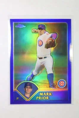 2003 Topps Chrome - Mark Prior #176 Blue Refractor /699 - Image 1 of 2