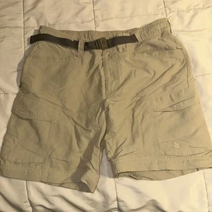Pantalones Cortos North Face Para Hombre Talla Grande Cinturón Marrón Tostado Nylon Aire Libre Senderismo Pesca - Imagen 1 de 13