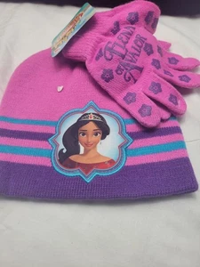 NEU MIT ETIKETT Disney JUNIOR Elena von Avalor MÄDCHEN STRICKMÜTZE und Handschuh Set - Bild 1 von 6