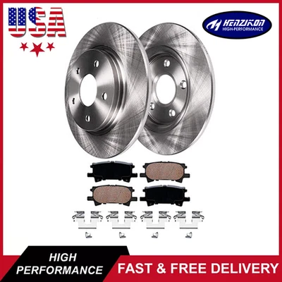 Rotores de freno traseros pastillas de cerámica para Lexus RX330 RX350 RX400h Highlander 2004-2009 Foto 1 de 4