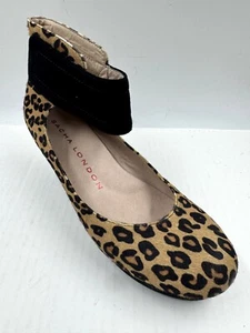 Sacha London Vera Womens Platform 10 Multi Calf Hair Leopard Ankle Strap Heeled - Picture 1 of 10