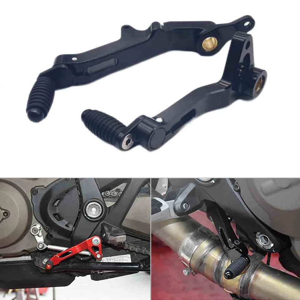 Palancas de pedal de freno de cambio de marchas ajustables CNC para Ducati Monster 821 1200 1200R S Foto 1 de 4