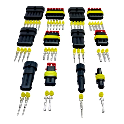 Superseal Wiring 0.5-1.5mm Connector Waterproof  1 2 3 4 5 & 6 Way 12/24v - Image 1 of 4
