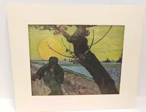 Impresión artística Van Gogh placa 'El sembrador' trece reimpresión en cartón mate 12x14 - Imagen 1 de 4