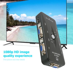 HW1702 Boîte de commutation KVM USB quatre ports 4 en 1 sortie 4K 1080P répartiteur VGA - Photo 1/12