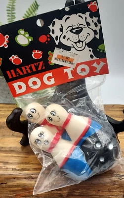 Bolas de boliche y alfileres Hartz de colección juguete chirriante.  ¡Nuevo en bolsa con pegatina original! Foto 1 de 4