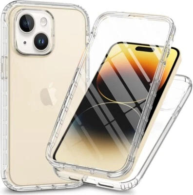COVER 360° CUSTODIA FRONTE RETRO PER APPLE IPHONE 15 / PLUS PRO MAX TRASPARENTE - Immagine 1 di 4