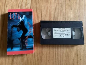 LITA FORD DANGEROUS CURVES VIDEOS VOL. 1 VHS GLAM HEAVY METAL MUSIC GUITARIST - Picture 1 of 2