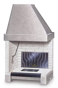Palazzetti In Giardino Patio 76 R Barbecue Camino Carboni 75x55 H134 cm 12,9 Kw - Picture 1 of 2
