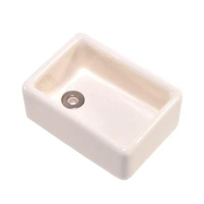 Dolls House Belfast Butler Sink White Porcelain Farmhouse Kitchen Scullery Sml - Image 1 of 4