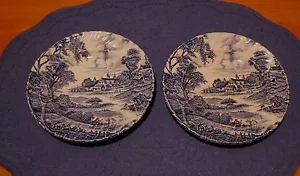 2 Ridgeway Ironstone Staffordshire England Meadowsweet Bread & Butter Plates - Picture 1 of 11