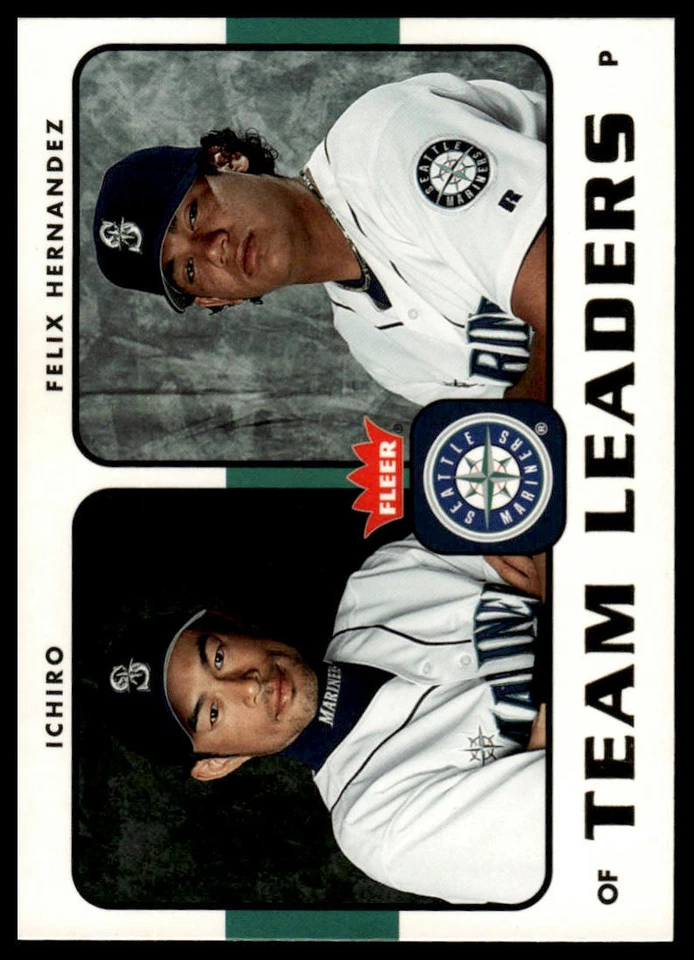 2006 Fleer #TL-24 Ichiro / Felix Hernandez Team Leaders - Image 1 of 2