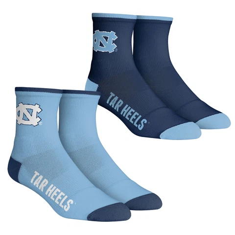 Youth Rock Em Socks North Carolina Tar Heels Core Team 2-Pack Quarter Length Cover
