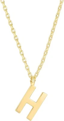 Collares PAVOI Chapados en Oro 14K Inicial Collar para Mujer, Letra H Foto 1 de 2
