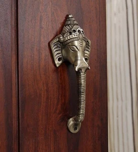 Lord Ganesha Door / Cupboard Handle Puller Ganesh Brass Home Decor Diwali Gift - Picture 1 of 2