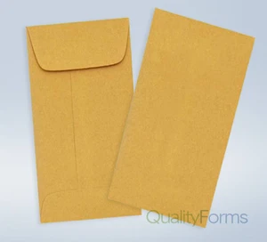 #7 Münze braun Kraftpapier Umschlag für Kleinteile, Bargeld, Schmuck etc., 100 pro Packung - Bild 1 von 5