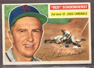 1956 Topps Set-Break #165 Red Schoendienst EX-EXMINT *JAYSACE* - Picture 1 of 2