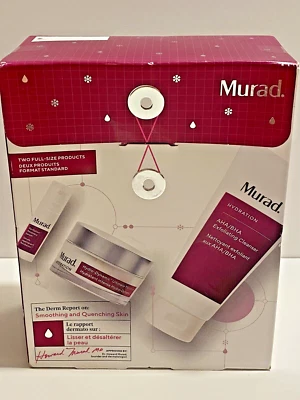 Murad The Derm Report On: Conjunto de soro e creme suavizante e extinguindo a pele 3 peças novo na caixa - Imagem 1 de 4