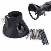 Rotary Multi Tool Cutting Guide HSS Router Drill Bits Kit Attachment Cutters Set